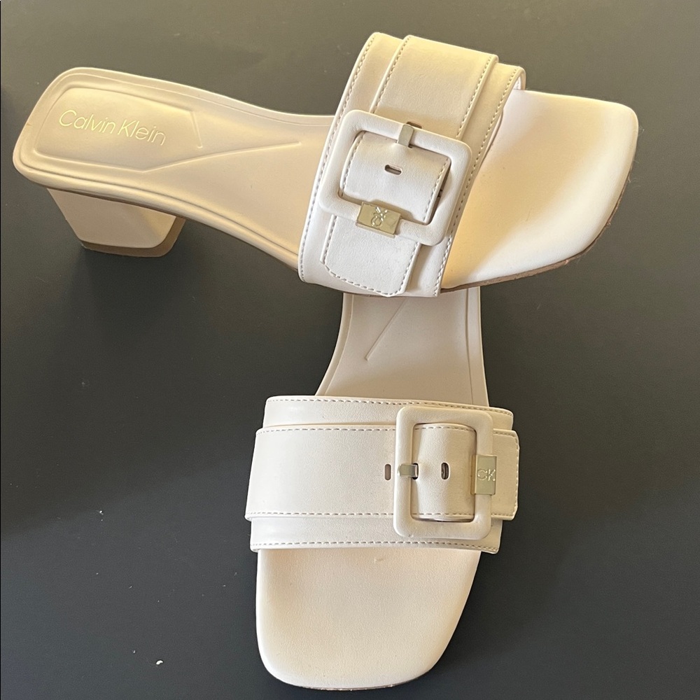 Calvin Klein Beige Women's Heels - Picture 1 of 7
